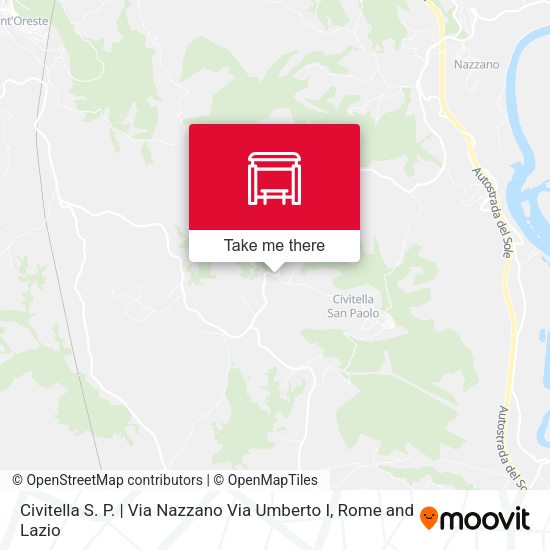 Civitella S. P. | Via Nazzano Via Umberto I map