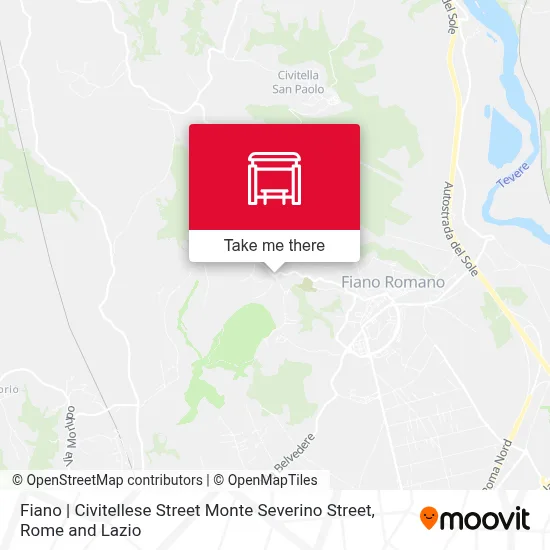 Fiano | Civitellese Street Monte Severino Street map