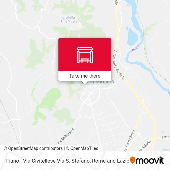 Fiano | Via Civitellese Via S. Stefano map