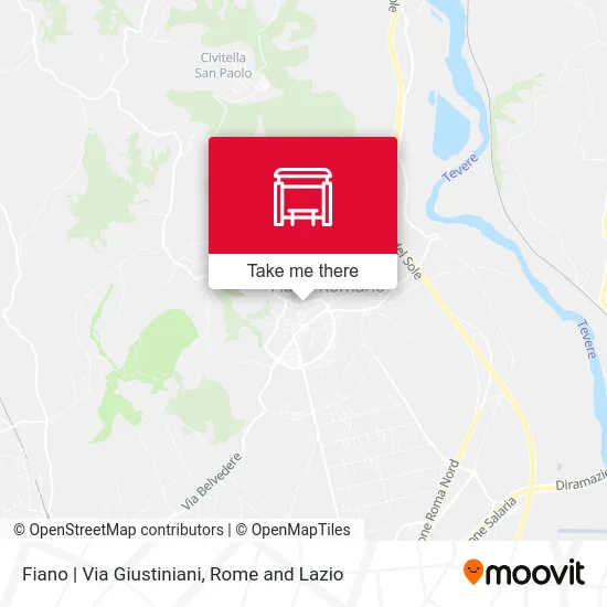 Fiano | Via Giustiniani map