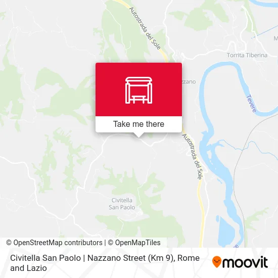 Civitella San Paolo | Nazzano Street (Km 9) map