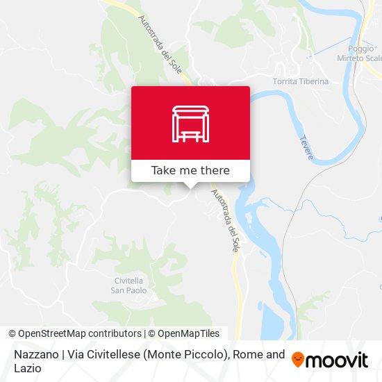 Nazzano | Via Civitellese (Monte Piccolo) map