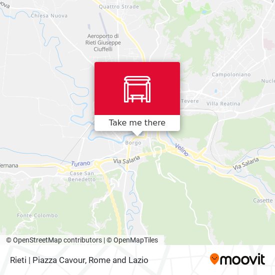 Rieti | Piazza Cavour map