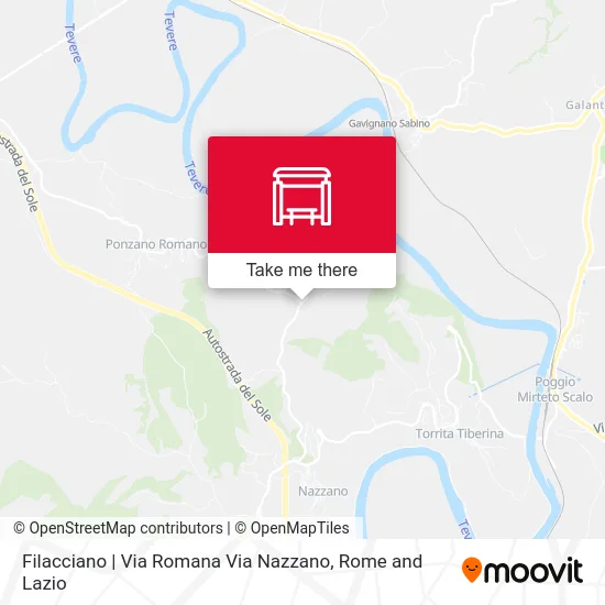 Filacciano | Via Romana Via Nazzano map