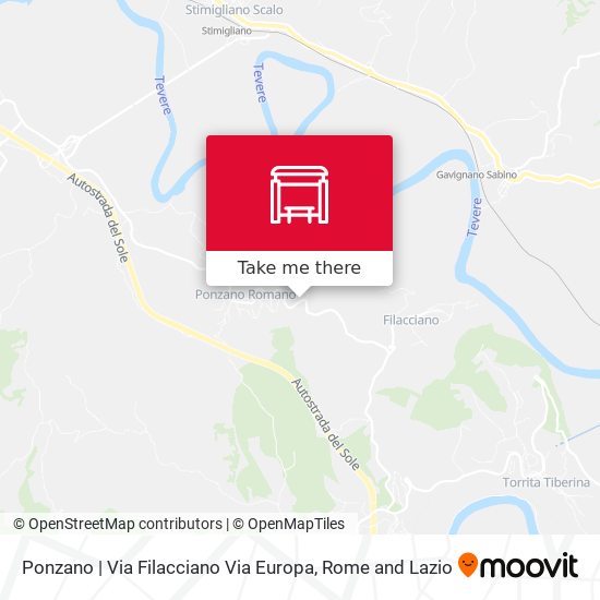 Ponzano | Via Filacciano Via Europa map