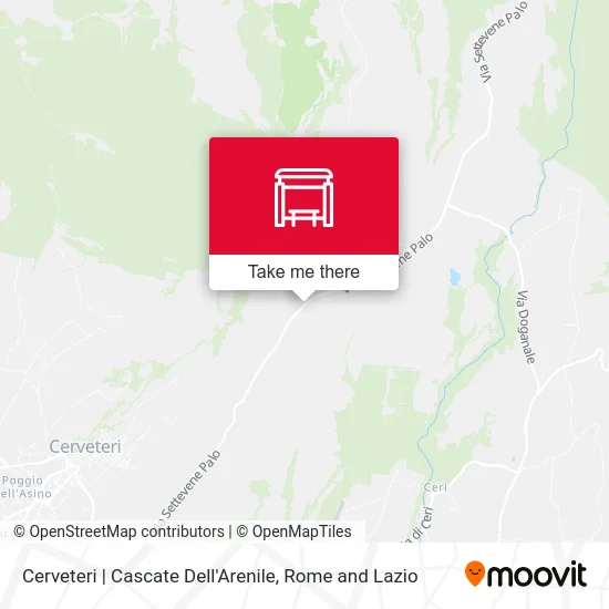 Cerveteri | Arenile Waterfalls map