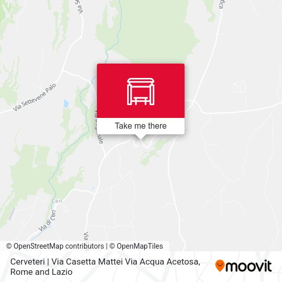 Cerveteri | Via Casetta Mattei Via Acqua Acetosa # F10703 map