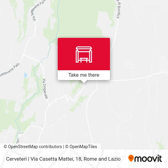 Cerveteri | Casetta Mattei Street, 18 map