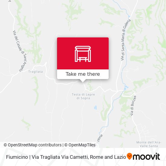 Fiumicino | Via Tragliata Via Cametti map