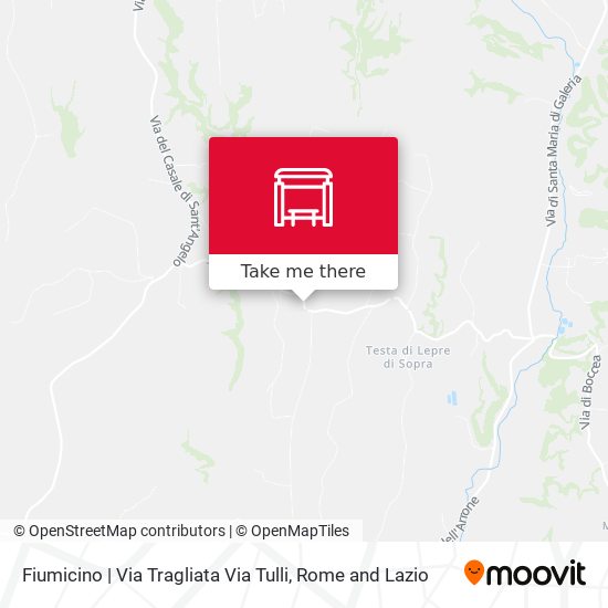 Fiumicino | Via Tragliata Via Tulli map
