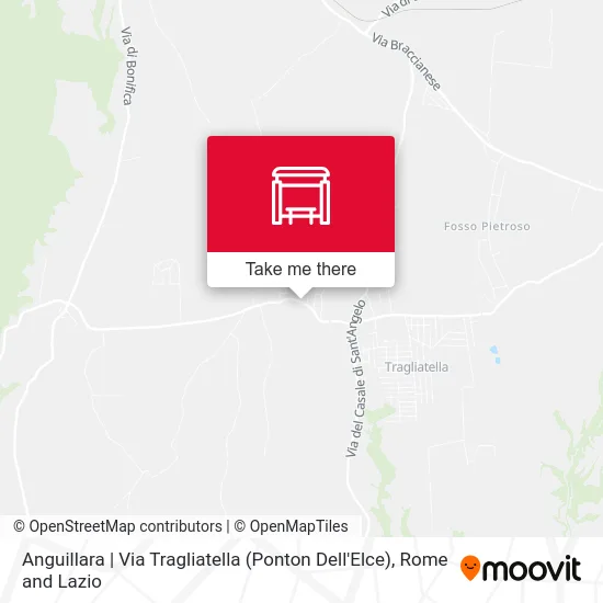 Anguillara | Tragliatella Street (Ponton Dell'Elce) map