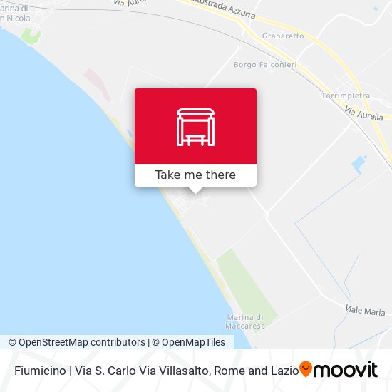 Fiumicino | Via S. Carlo Via Villasalto map