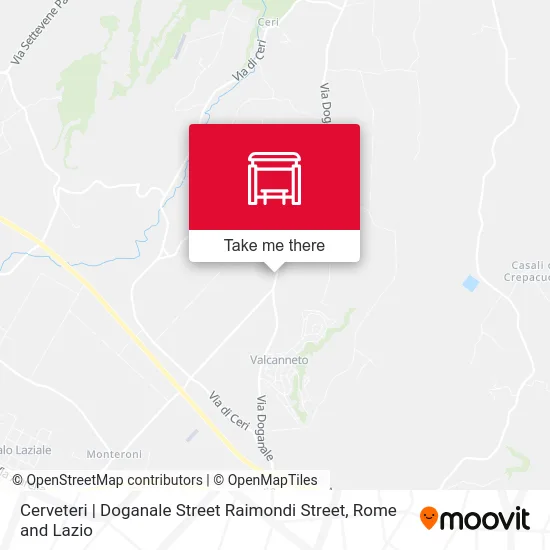 Cerveteri | Doganale Street Raimondi Street map