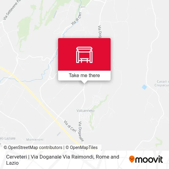 Cerveteri | Doganale Street Raimondi Street map