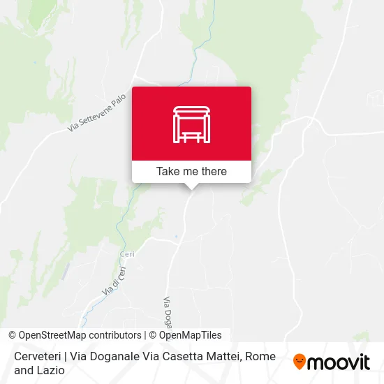 Cerveteri | Via Doganale Via Casetta Mattei map