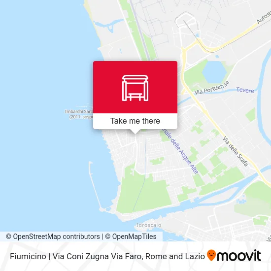 Fiumicino | Coni Zugna Street Faro Street map