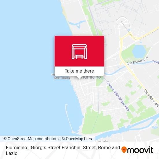 Fiumicino | Giorgis Street Franchini Street map