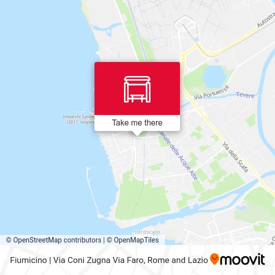 Fiumicino | Coni Zugna Street Faro Street map