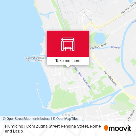 Fiumicino | Coni Zugna Street Rendina Street map