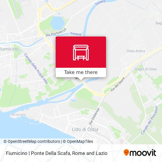 Fiumicino | Ponte Della Scafa map