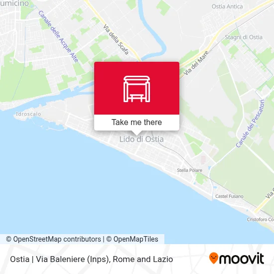 Ostia | Via Baleniere (Inps) map