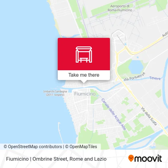 Fiumicino | Ombrine Street map