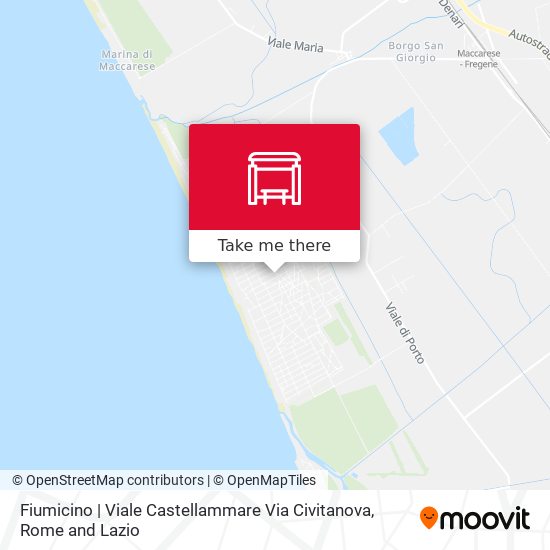 Fiumicino | Viale Castellammare Via Civitanova map