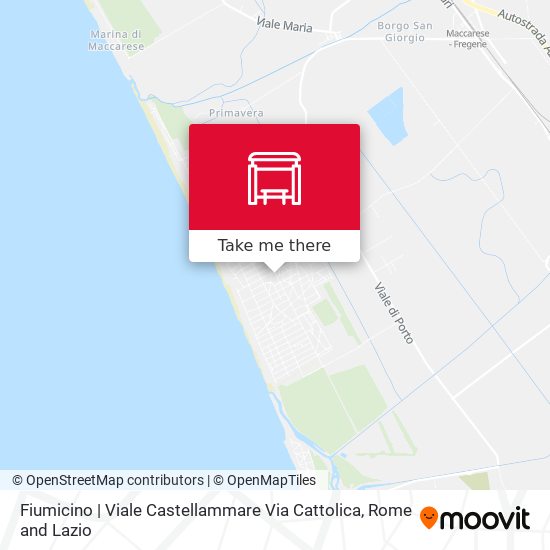 Fiumicino | Viale Castellammare Via Cattolica map