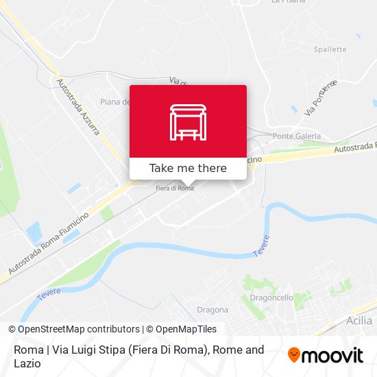 Roma | Via Luigi Stipa (Fiera Di Roma) map