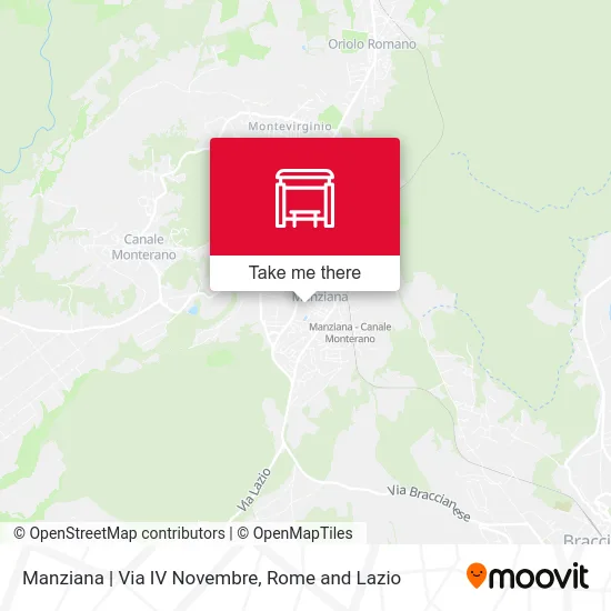 Manziana | November 4th Street map