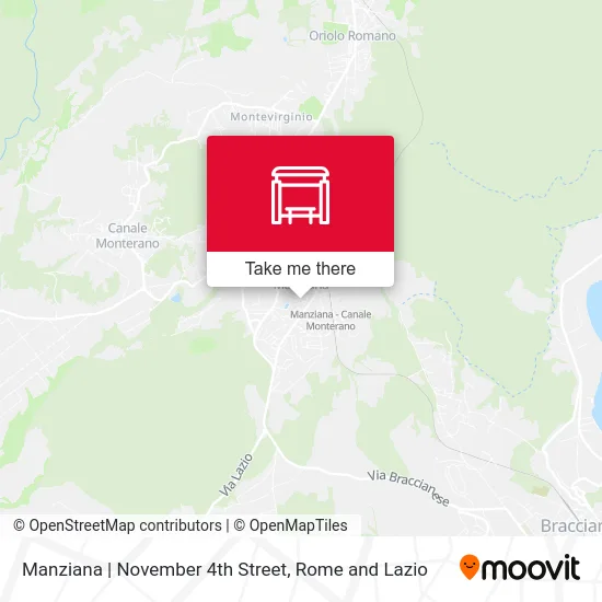 Manziana | November 4th Street map