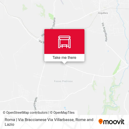 Rome | Braccianese Street Villarbasse Street map