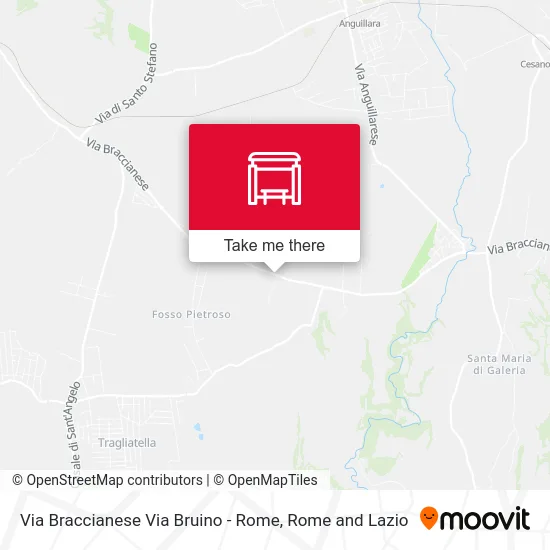 Via Braccianese Via Bruino - Rome map