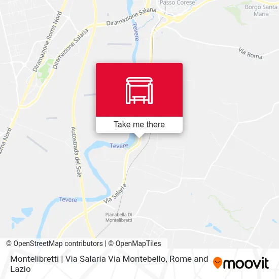 Montelibretti | Via Salaria Via Montebello map