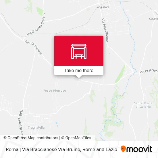 Roma | Via Braccianese Via Bruino map