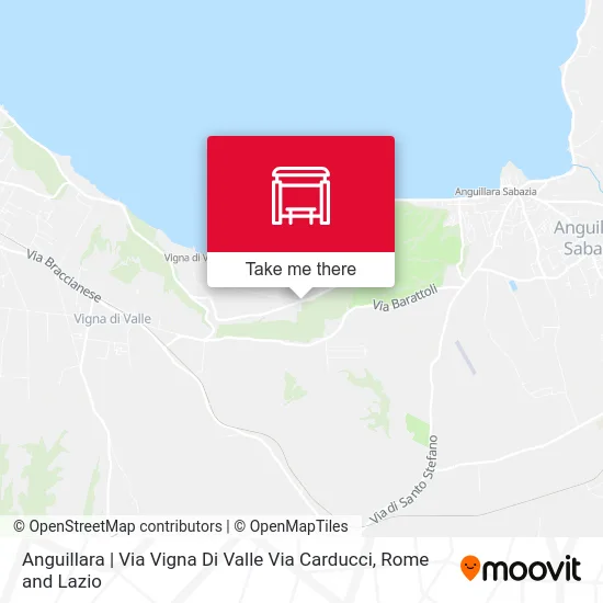 Anguillara | Via Vigna Di Valle Via Carducci map