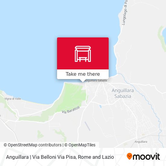 Anguillara | Via Belloni Via Pisa map