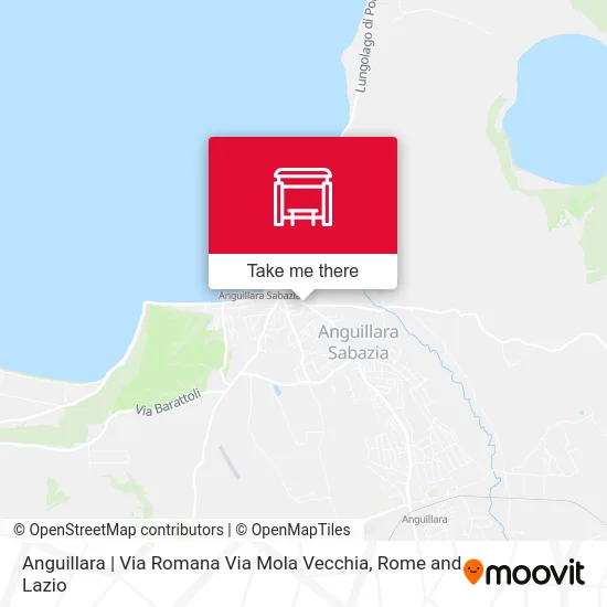 Anguillara | Via Romana Via Mola Vecchia map
