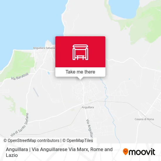 Anguillara | Anguillarese Street Marx Street map