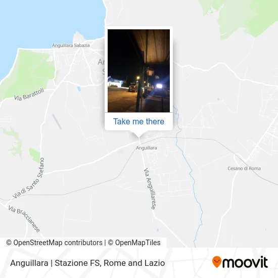 Anguillara | Stazione FS map