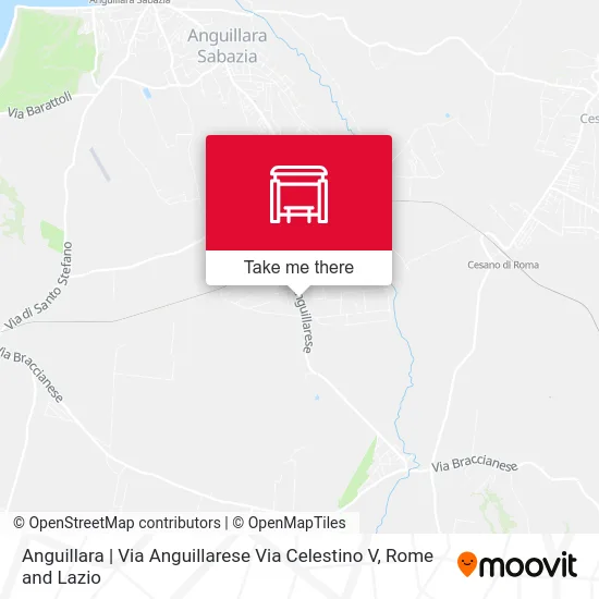 Anguillara | Anguillarese Street Celestine V Street map