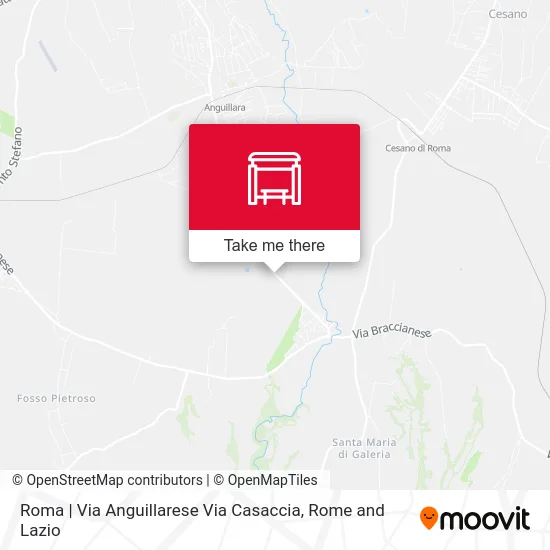 Roma | Via Anguillarese Via Casaccia map