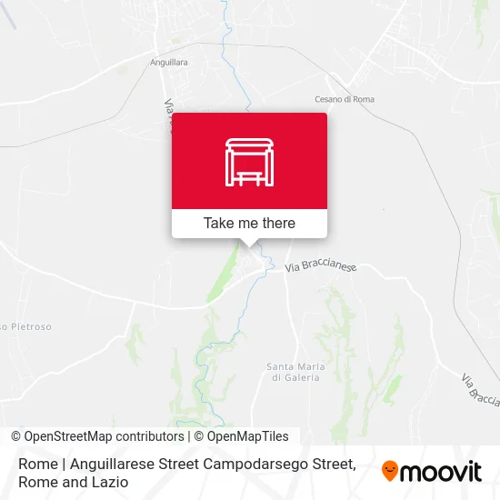 Rome | Anguillarese Street Campodarsego Street map