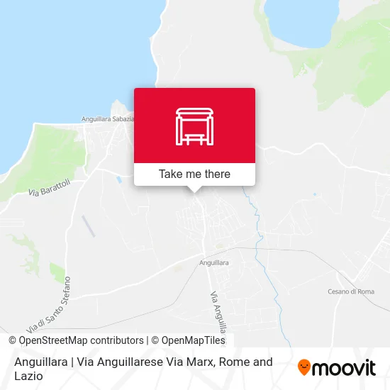 Anguillara | Via Anguillarese Via Marx map