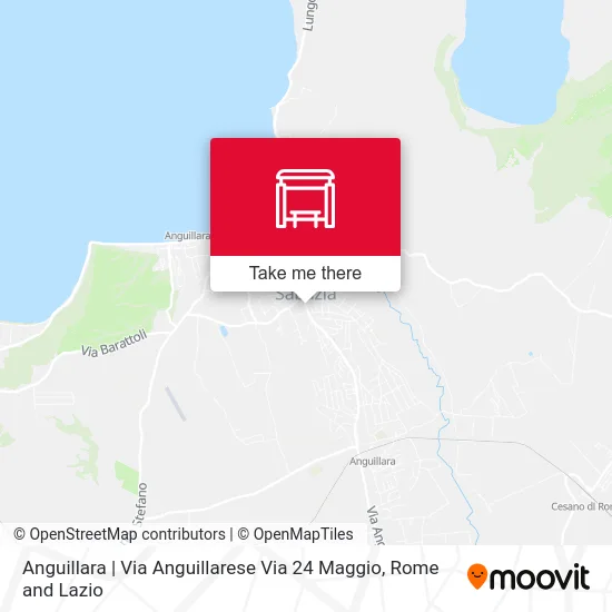 Anguillara | Anguillarese Street 24 May Street map
