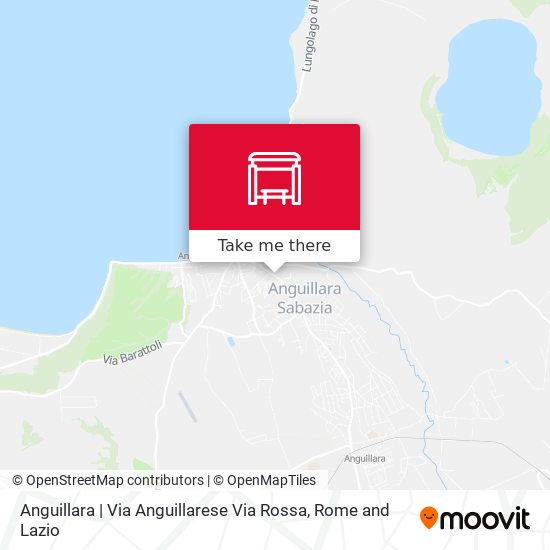 Anguillara | Via Anguillarese Via Rossa map