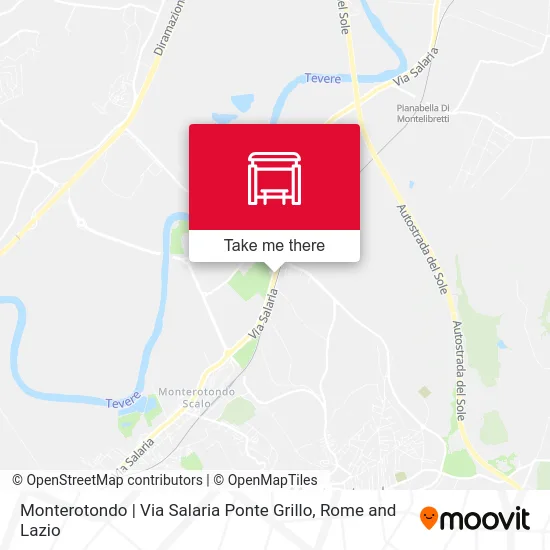 Monterotondo | Salaria Street Ponte Grillo map