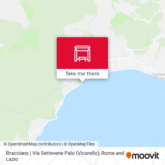Bracciano | Via Settevene Palo (Vicarello) map