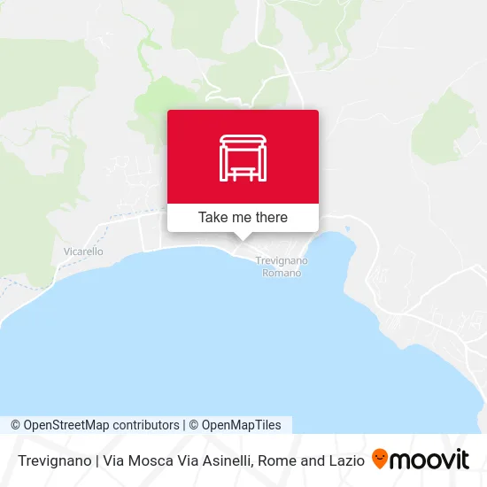 Trevignano Mosca Street Asinelli Street map