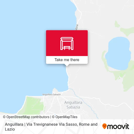 Anguillara | Trevignanese Road Sasso Road map